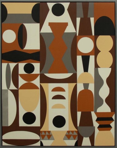 Malerei mit dem Titel "Patterns" von Svetlana Loskurinskaia, Original-Kunstwerk, Leder