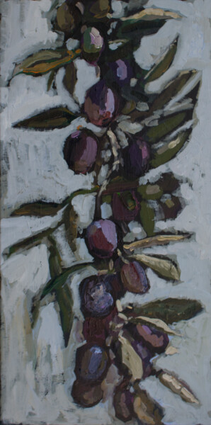 Malerei mit dem Titel "olive branch" von Svetlana Lukina, Original-Kunstwerk, Acryl