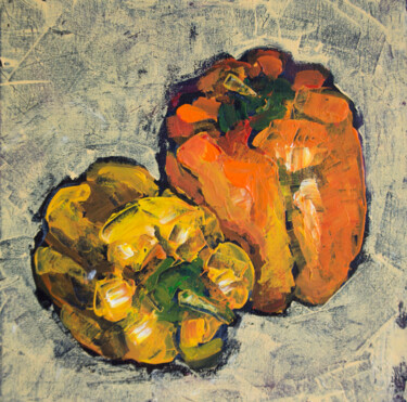 Malerei mit dem Titel "pepper" von Svetlana Lukina, Original-Kunstwerk, Acryl