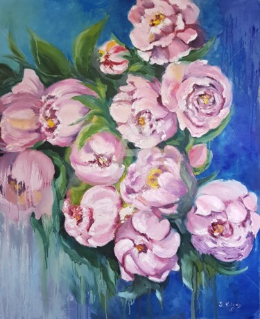 Pintura titulada "Flowers" por Svetlana Grishkovec-Kiisky, Obra de arte original, Oleo
