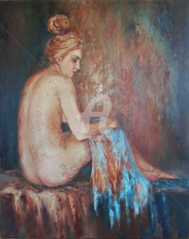 Pittura intitolato "Nude #2" da Svetlana Grishkovec-Kiisky, Opera d'arte originale, Olio