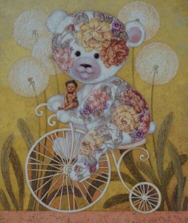 "Bear" başlıklı Tablo Светлана Моисеева tarafından, Orijinal sanat, Petrol