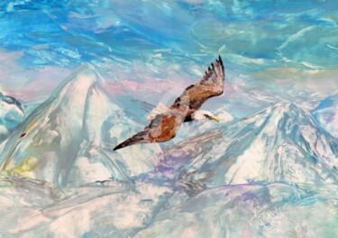 Pittura intitolato "Il volo libero" da Svety Art, Opera d'arte originale