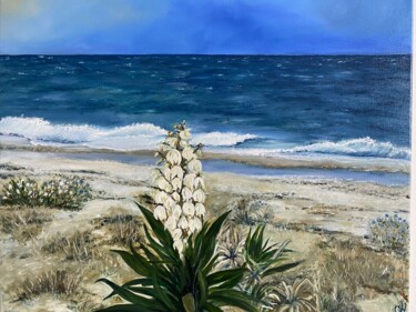 Painting titled "WILD BEACH OF KASSA…" by Svetlana Pataridze, Original Artwork, Oil