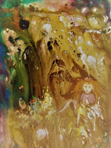 Painting titled "Trail." by Svetlana Prokosheva, Original Artwork