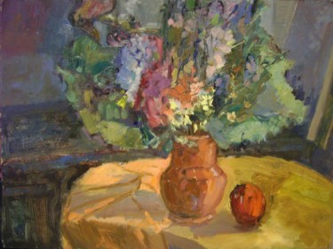 Painting titled "Bouquet." by Svetlana Prokosheva, Original Artwork, Oil