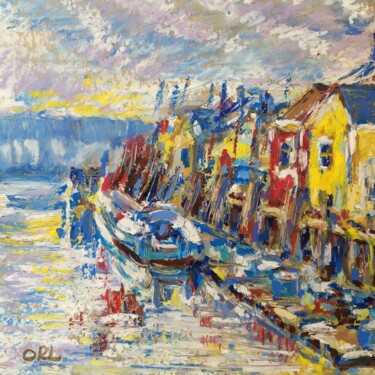 Pittura intitolato "Portland" da Svetlana Pyzurenko, Opera d'arte originale, Pastello