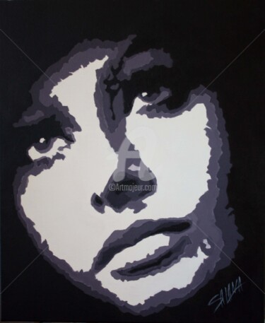 Painting titled "sophia-loren.jpg" by Svetlana Samovarova (SA.LANA), Original Artwork, Acrylic