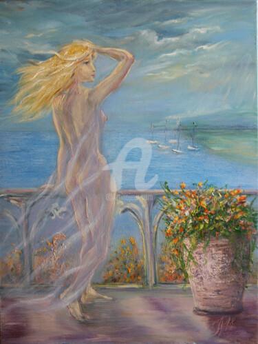 Картина под названием "Beautiful Morning" - Svetlana Samovarova (SA.LANA), Подлинное произведение искусства, Масло