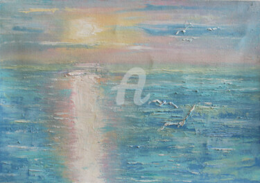 Malerei mit dem Titel "beginning" von Svetlana Samovarova (SA.LANA), Original-Kunstwerk, Öl