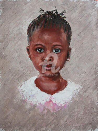Malerei mit dem Titel "baby-2" von Svetlana Samovarova (SA.LANA), Original-Kunstwerk, Öl