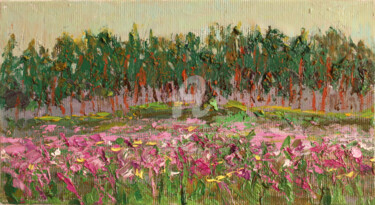 Painting titled "LANDSCAPE II" by Svetlana Samovarova (SA.LANA), Original Artwork, Oil