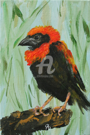 Malerei mit dem Titel "BIRD II. NORTHERN R…" von Svetlana Samovarova (SA.LANA), Original-Kunstwerk, Acryl