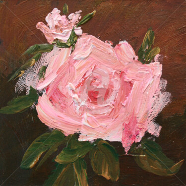 Painting titled "ROSE PINK" by Svetlana Samovarova (SA.LANA), Original Artwork, Acrylic