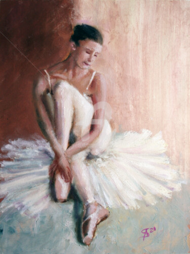 Malerei mit dem Titel "Ballerina II" von Svetlana Samovarova (SA.LANA), Original-Kunstwerk, Öl