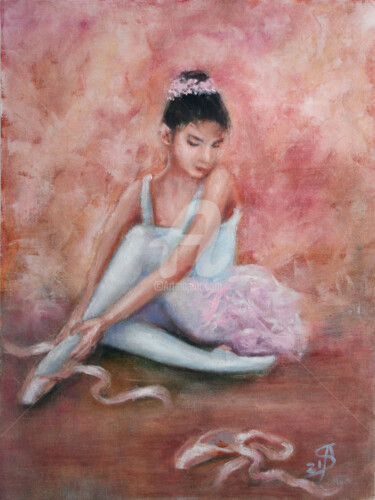 Malerei mit dem Titel "Ballerina III" von Svetlana Samovarova (SA.LANA), Original-Kunstwerk, Öl