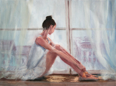 Картина под названием "Ballerina IV" - Svetlana Samovarova (SA.LANA), Подлинное произведение искусства, Масло