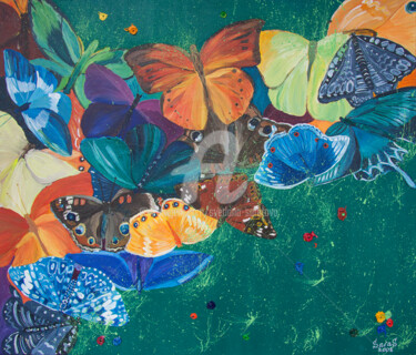 Malerei mit dem Titel "Spring came" von Svetlana Saratova, Original-Kunstwerk, Acryl