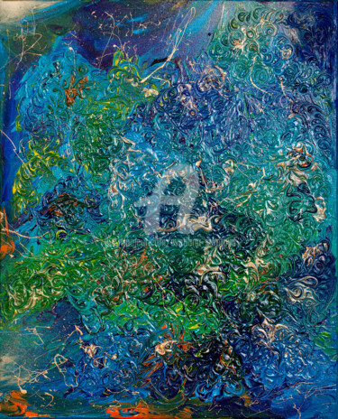 Painting titled "Undersea world" by Svetlana Saratova, Original Artwork, Acrylic