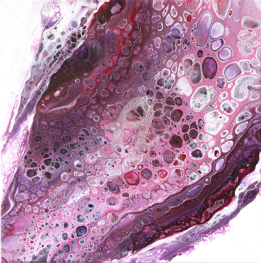 Painting titled "Pink bubbles Painti…" by Svetlana Saratova, Original Artwork, Acrylic