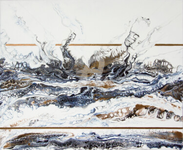 "Abstract wave" başlıklı Tablo Svetlana Saratova tarafından, Orijinal sanat, Akrilik