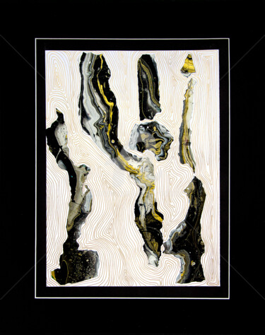 Collages titled "Metamorphosis, blac…" by Svetlana Saratova, Original Artwork, Acrylic