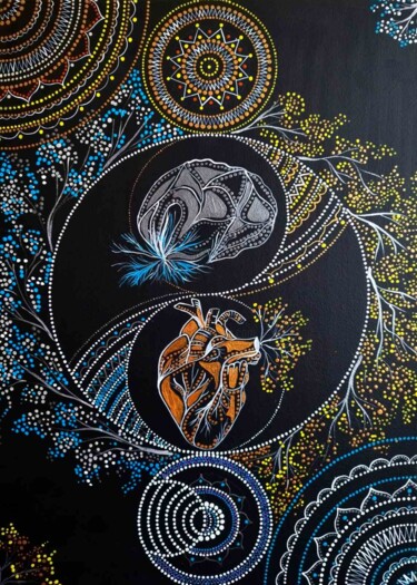 Pintura titulada "Сердце и разум" por Svetlana Smolych, Obra de arte original, Acrílico