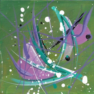 Pittura intitolato "DREAM IN THE GREENH…" da Svetlana Sokolova, Opera d'arte originale, Acrilico