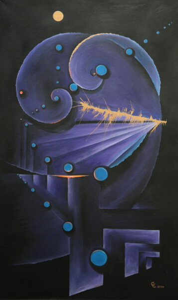 Pintura intitulada "Inaudible processes…" por Svetlana Sokolova, Obras de arte originais, Óleo