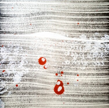 Картина под названием "ORANGE DROPS" - Svetlana Sokolova, Подлинное произведение искусства, Акрил