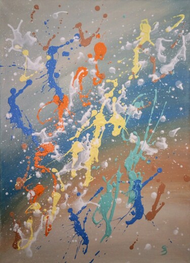 Pittura intitolato "MOVING UP" da Svetlana Sokolova, Opera d'arte originale, Acrilico
