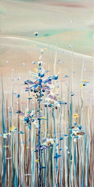 Painting titled "THE LAST FLOWERS OF…" by Svetlana Sokolova, Original Artwork, Oil