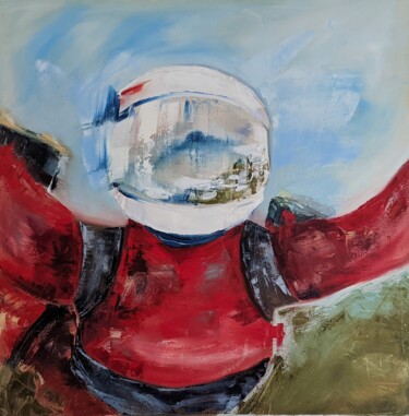 Painting titled "First Flight" by Svetlana Tyan, Original Artwork, Oil