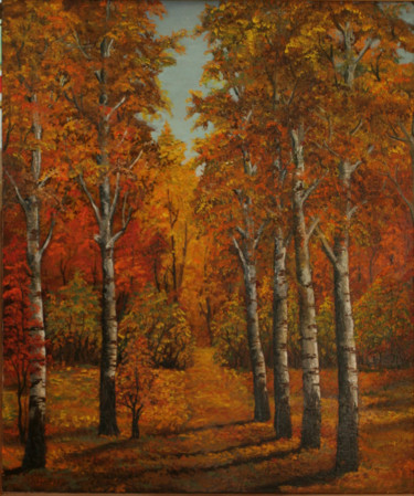 Painting titled "БАБЬЕ ЛЕТО Х.М." by Svetlana Vakhnina Drutskaia, Original Artwork, Oil