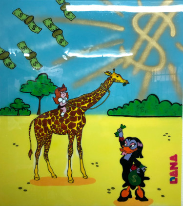 Safari Pittura intitolato "Safari" da Svetlana Valium, Opera d'arte originale, Spray