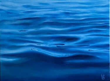 Painting titled "Ocean" by Svetlana Viter, Original Artwork, Oil