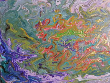 Картина под названием "Мягкая осень,с пере…" - Svetlana Sklyar, Подлинное произведение искусства, Акрил