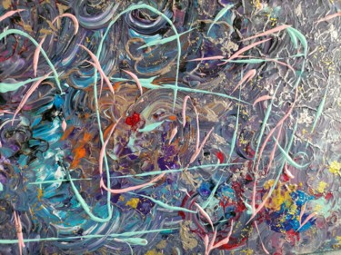 Peinture intitulée "Создание хаоса.Разр…" par Svetlana Sklyar, Œuvre d'art originale, Acrylique