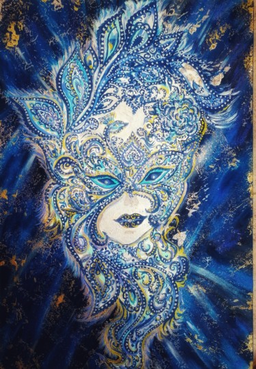 Картина под названием "Моретта. Венецианск…" - Svetlana Sklyar, Подлинное произведение искусства, Акрил Установлен на Деревя…