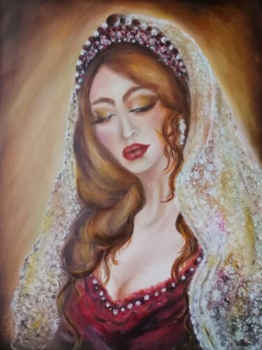 Painting titled "Лоренция" by Svetlana Sklyar, Original Artwork, Oil