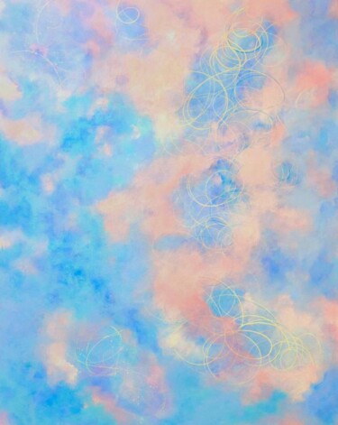 Картина под названием "Бесконечность неба" - Svetlana Sky, Подлинное произведение искусства, Акрил
