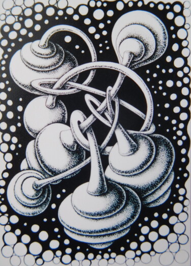 Dessin intitulée "Magic Art" par Svetlozar Tenov, Œuvre d'art originale, Encre
