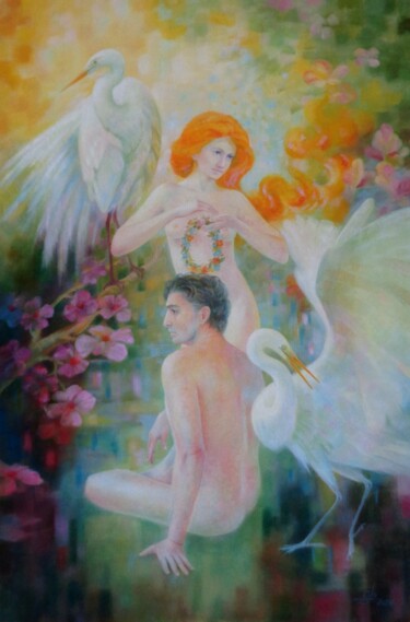 Картина под названием "Гармония душ" - Наталья Светненко, Подлинное произведение искусства, Масло