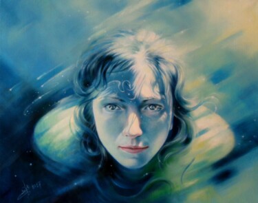 Картина под названием "Летящая" - Наталья Светненко, Подлинное произведение искусства, Масло