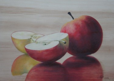 Картина под названием "Яблоки" - Наталья Светненко, Подлинное произведение искусства