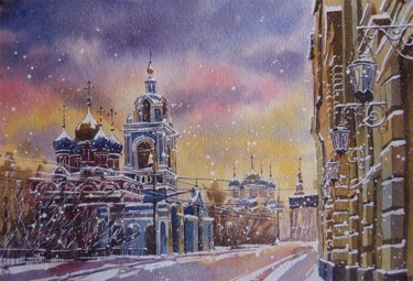 Картина под названием "Варварка. Москва" - Светлана Авдеева, Подлинное произведение искусства, Акварель