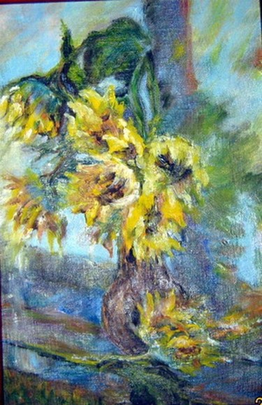 Painting titled "Поклон дождю" by Svetlana Demchenko, Original Artwork