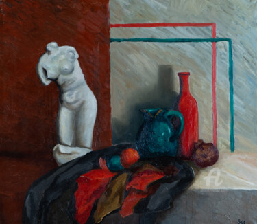 Картина под названием "still life with Ven…" - Svet Schiel Gallery, Подлинное произведение искусства, Масло
