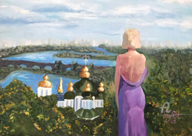 Картина под названием "Dreamed" - Svet Schiel Gallery, Подлинное произведение искусства, Масло