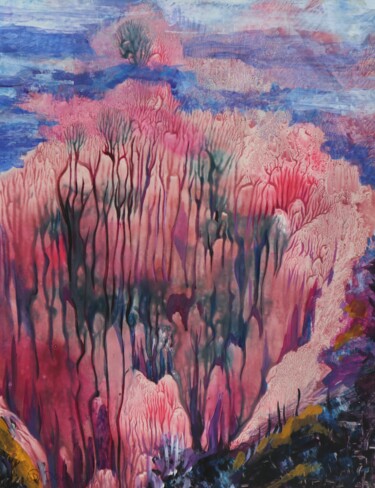 Malerei mit dem Titel "Forest" von Sviatlana Danskaya, Original-Kunstwerk, Acryl